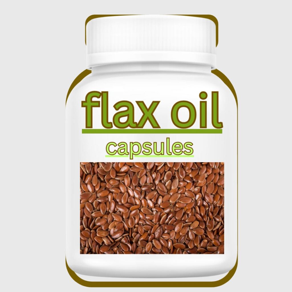 Flax oil capsules